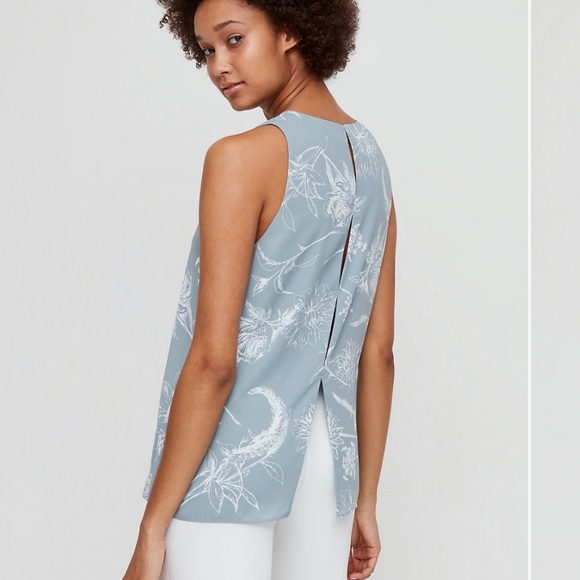 Aritzia Babaton Blue Maddox Blouse | XXS - Picture 2 of 9